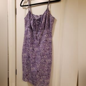 M collection Purple Daisy Dress, Small